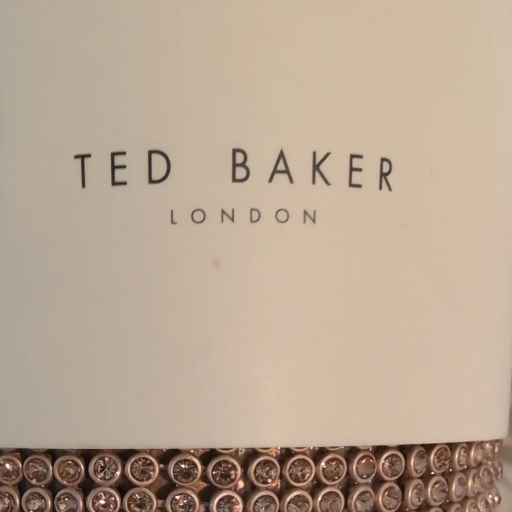 Ted Baker Gold Rhinestone Tumbler with Straw - Picture 2 of 7